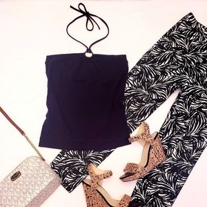 Moda international VS black strapless tank